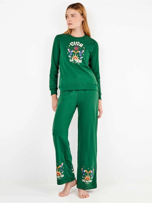 Ensemble sweat et pantalon frida kahlo - Kiabi