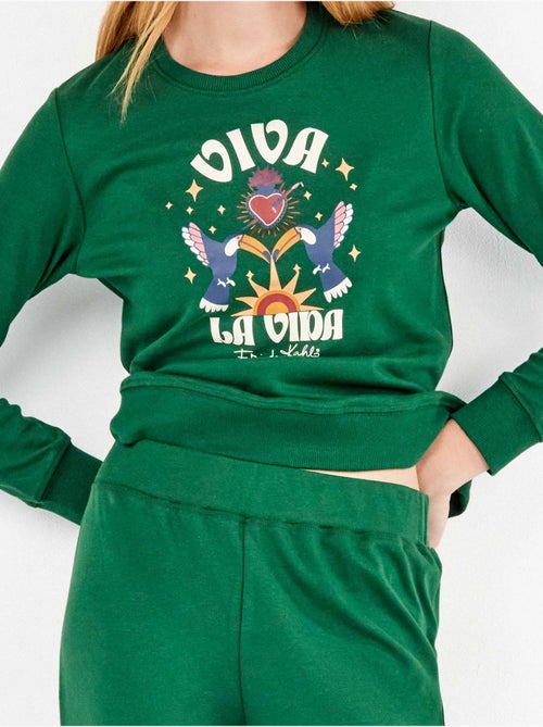 Ensemble sweat et pantalon frida kahlo - Kiabi