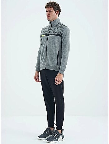 Ensemble sweat et pantalon imprimé à col zippé tommy