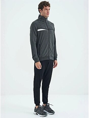 Ensemble sweat et pantalon imprimé à col zippé tommy