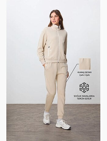 Ensemble sweat et pantalon oversize à col zippé tommy