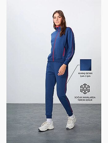 Ensemble sweat et pantalon oversize à col zippé tommy