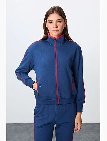Ensemble sweat et pantalon oversize à col zippé tommy