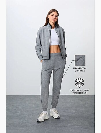 Ensemble sweat et pantalon oversize à col zippé tommy