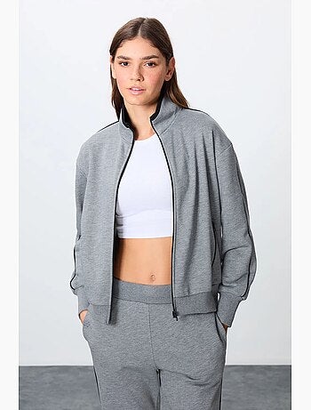 Ensemble sweat et pantalon oversize à col zippé tommy