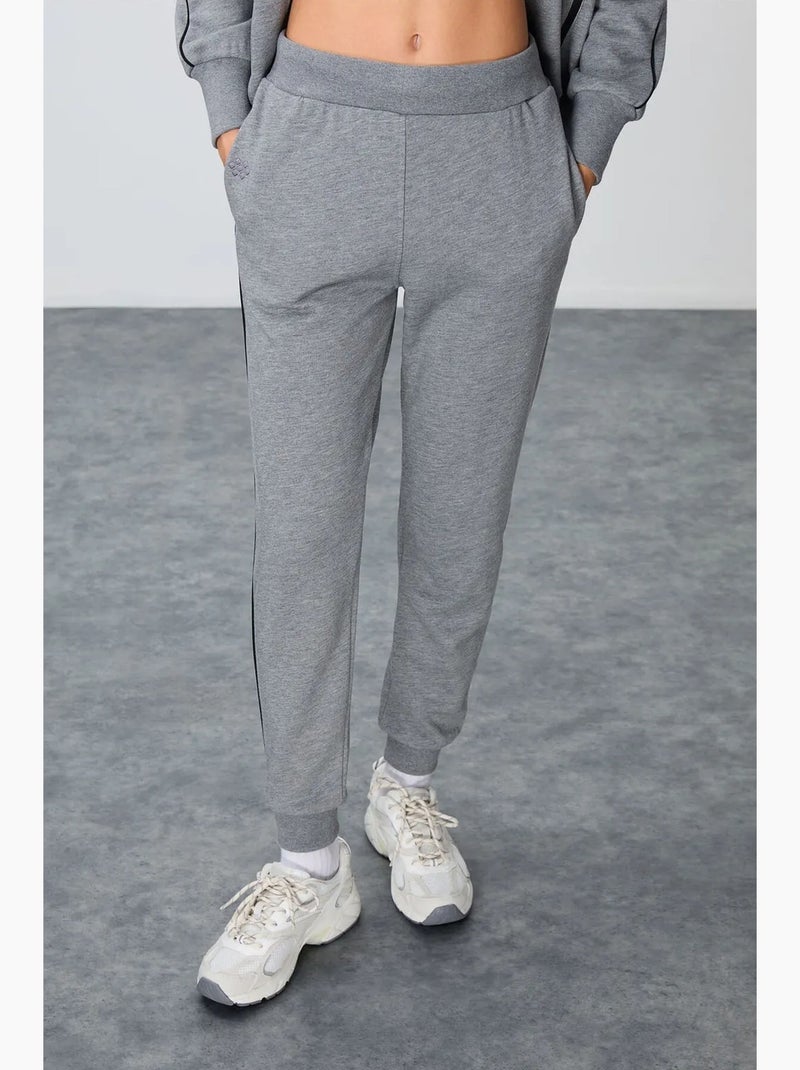 Ensemble sweat et pantalon oversize à col zippé tommy Gris - Kiabi