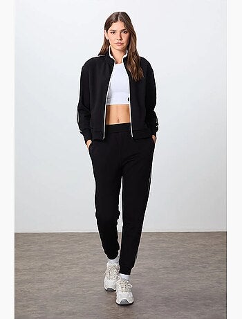 Ensemble sweat et pantalon oversize à col zippé tommy