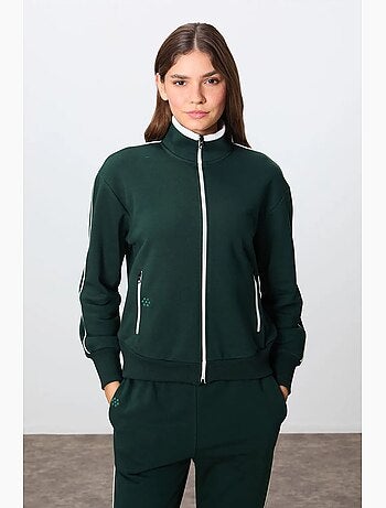 Ensemble sweat et pantalon oversize à col zippé tommy