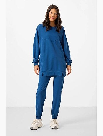 Ensemble sweat et pantalon oversize en molleton tommy