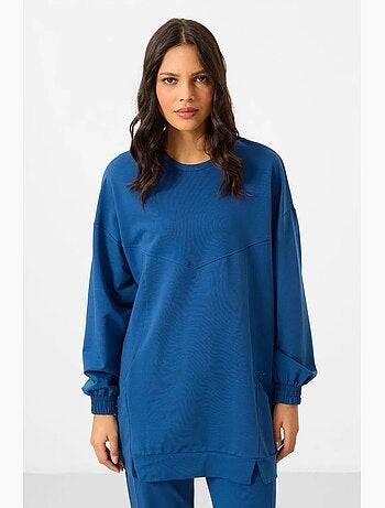Ensemble sweat et pantalon oversize en molleton tommy