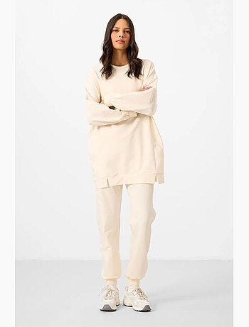 Ensemble sweat et pantalon oversize en molleton tommy
