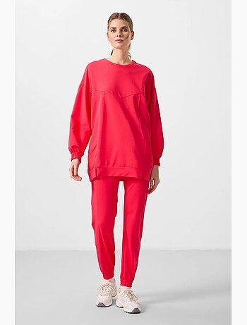 Ensemble sweat et pantalon oversize en molleton tommy