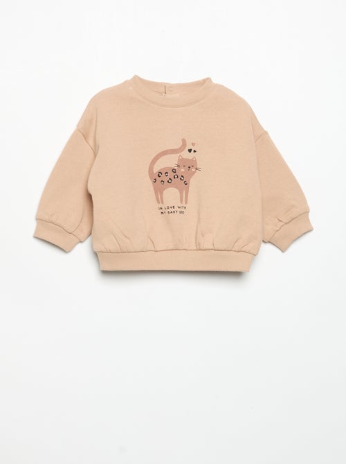 Ensemble sweat imprimé + legging - Kiabi
