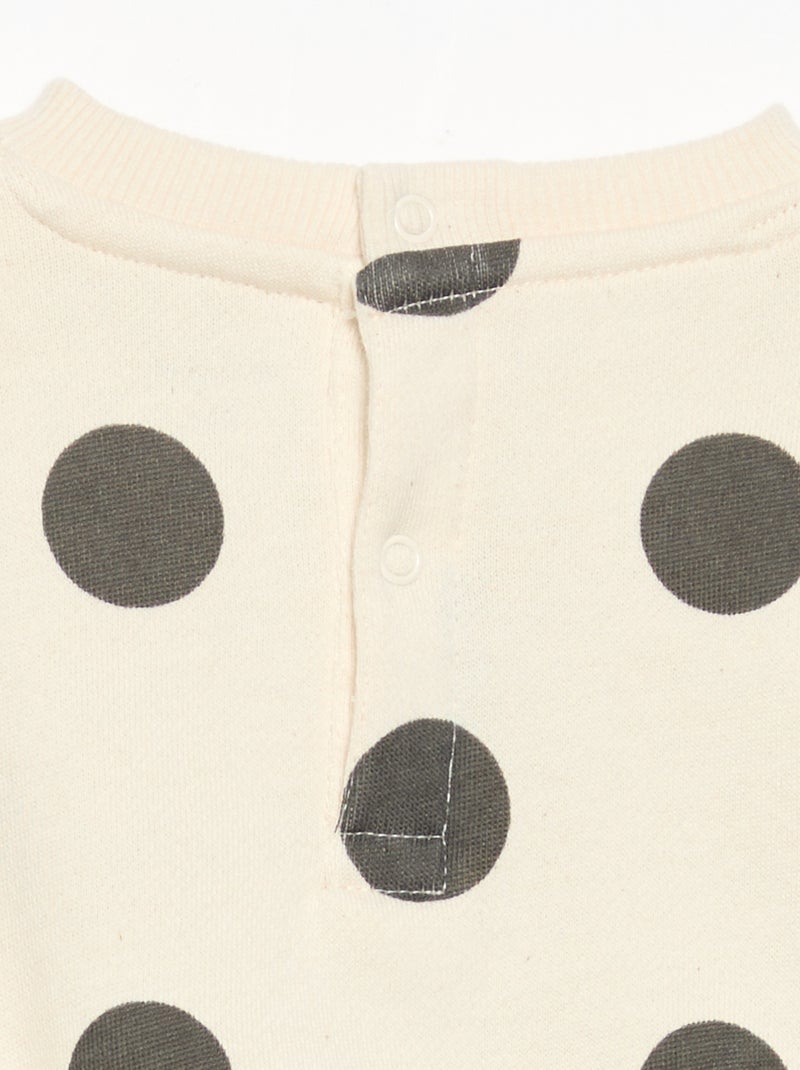 Ensemble sweat imprimé + legging Blanc - Kiabi