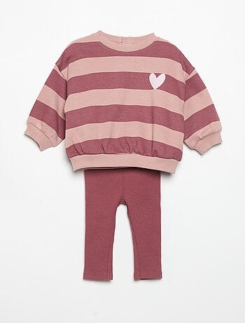 Ensemble sweat imprimé + legging