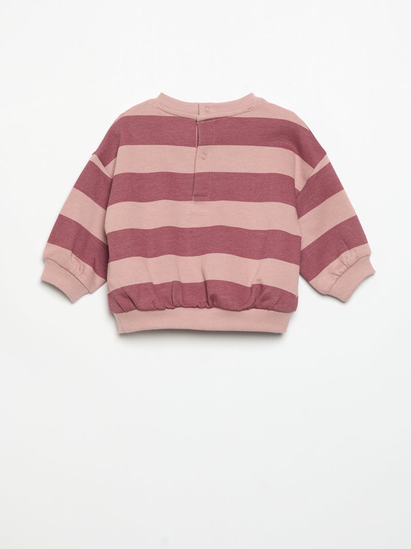 Ensemble sweat imprimé + legging Violet - Kiabi