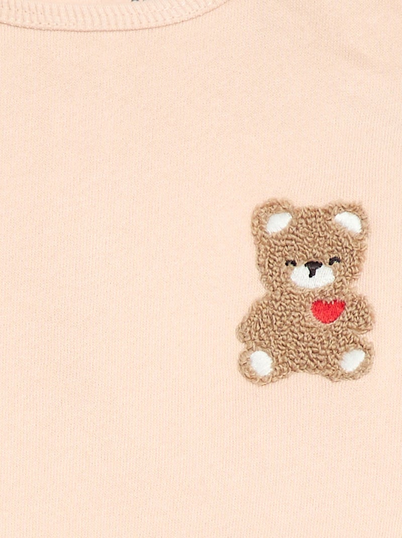 Ensemble sweat + jogging fantaisie Rose - Kiabi