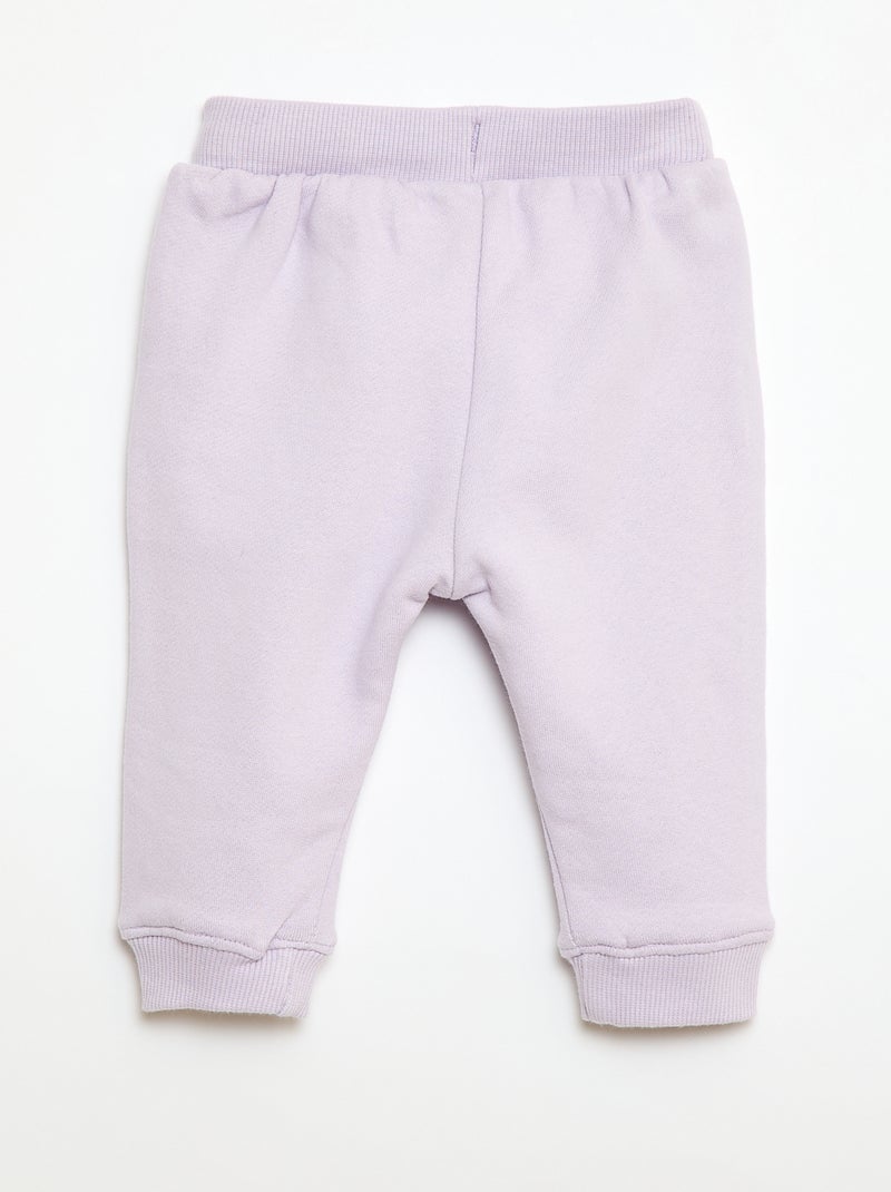 Ensemble sweat + jogging fantaisie Violet - Kiabi