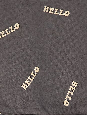 Ensemble sweat + jogging imprimé fantaisie - 2 pièces