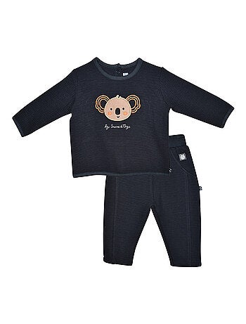 Ensemble sweat jogging pierce maille