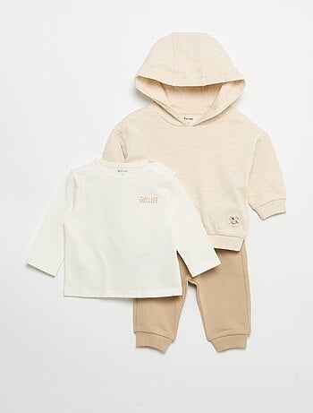 Ensemble sweat + jogging + t-shirt - 3 pièces