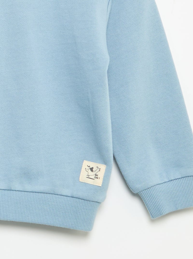 Ensemble sweat + jogging + t-shirt - 3 pièces Bleu - Kiabi