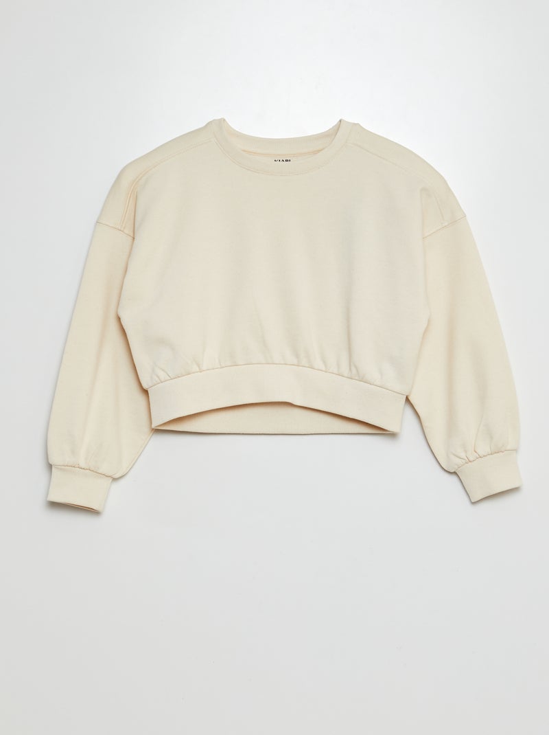 Ensemble sweat + jogging uni - 2 pièces Blanc - Kiabi