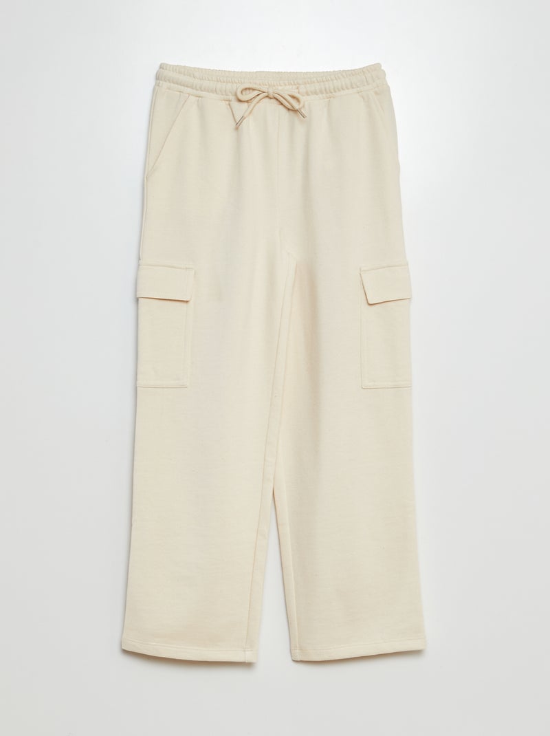 Ensemble sweat + jogging uni - 2 pièces Blanc - Kiabi