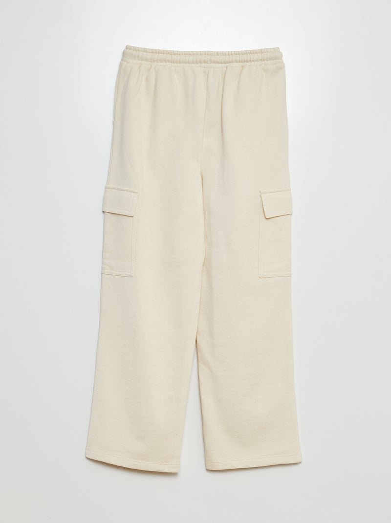 Ensemble sweat + jogging uni - 2 pièces Blanc - Kiabi