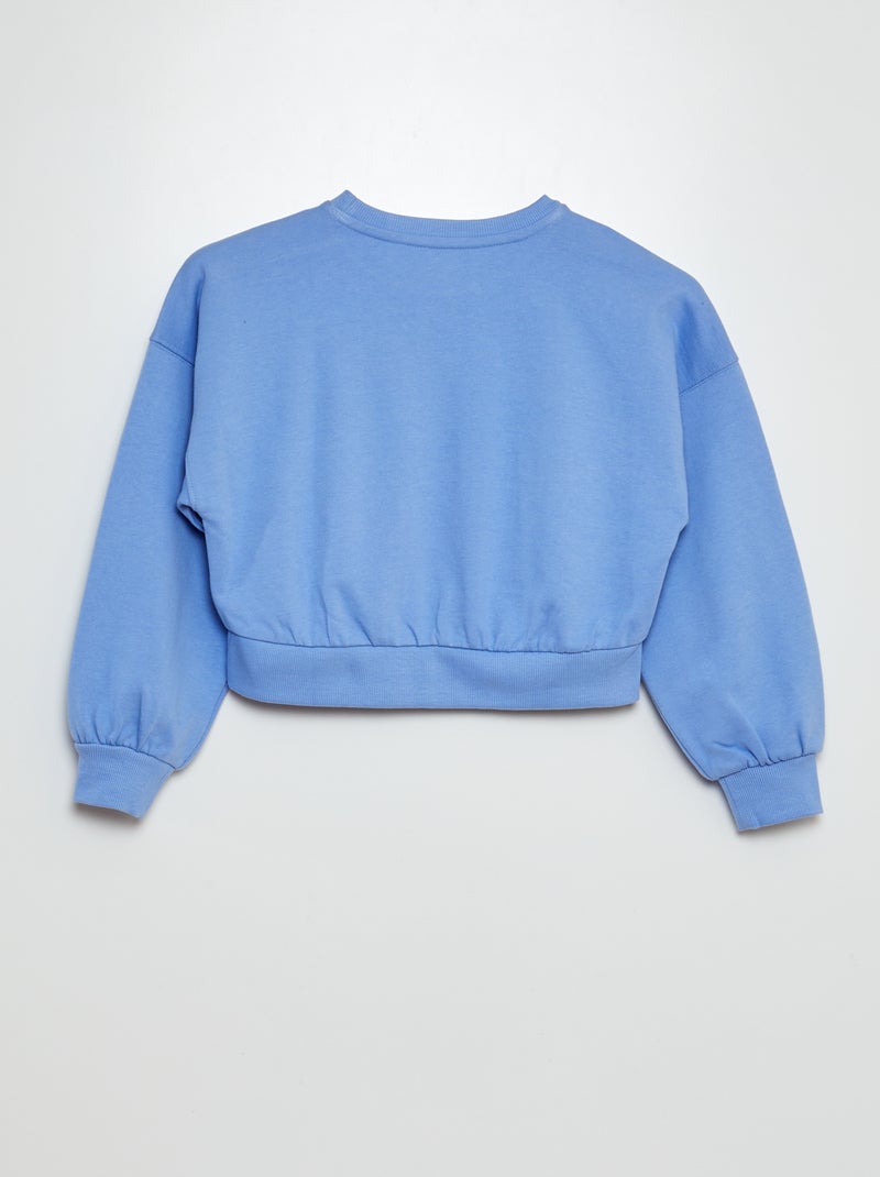 Ensemble sweat + jogging uni - 2 pièces Bleu - Kiabi