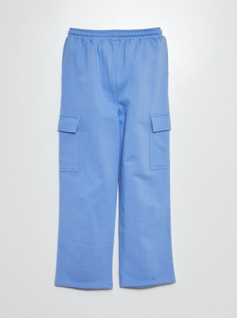 Ensemble sweat + jogging uni - 2 pièces Bleu - Kiabi