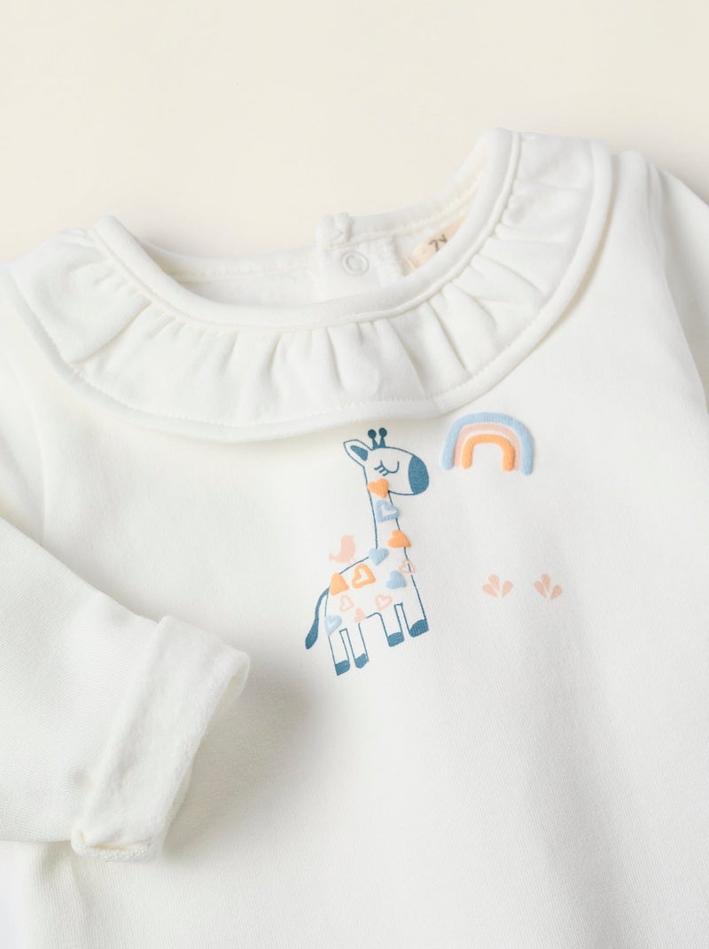 Ensemble Sweat + Jogpant Blanc - Kiabi