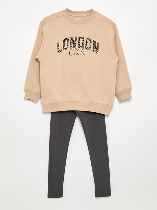 Ensemble sweat + legging - 2 pièces - Kiabi