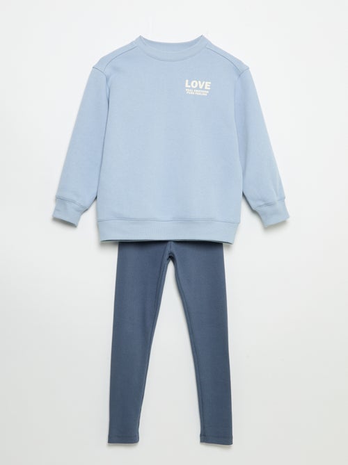 Ensemble sweat + legging - 2 pièces - Kiabi Ensemble sweat + legging - 2 pièces - Kiabi