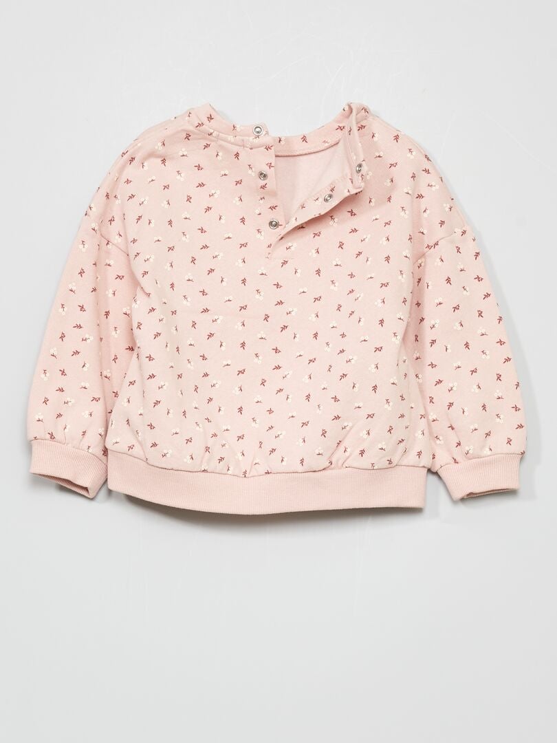 Ensemble sweat + legging - 2 pièces Rose 'fleur' - Kiabi
