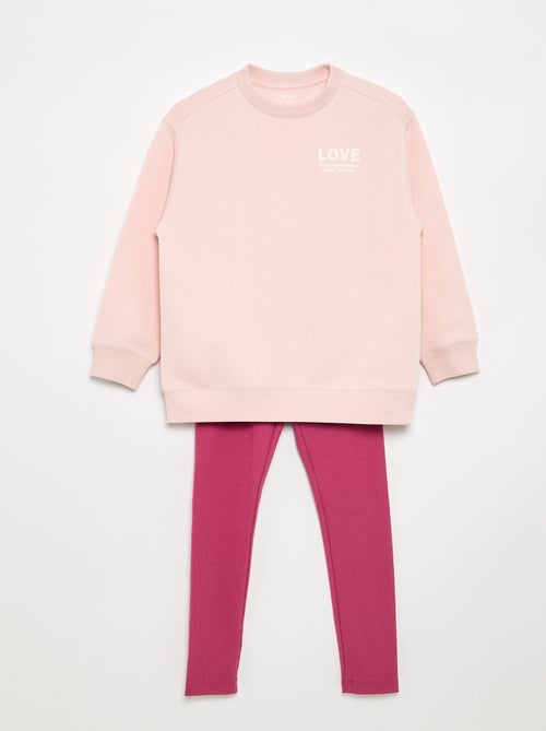 Ensemble sweat + legging - 2 pièces - Kiabi Ensemble sweat + legging - 2 pièces - Kiabi