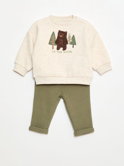 Ensemble sweat + legging animé - Kiabi