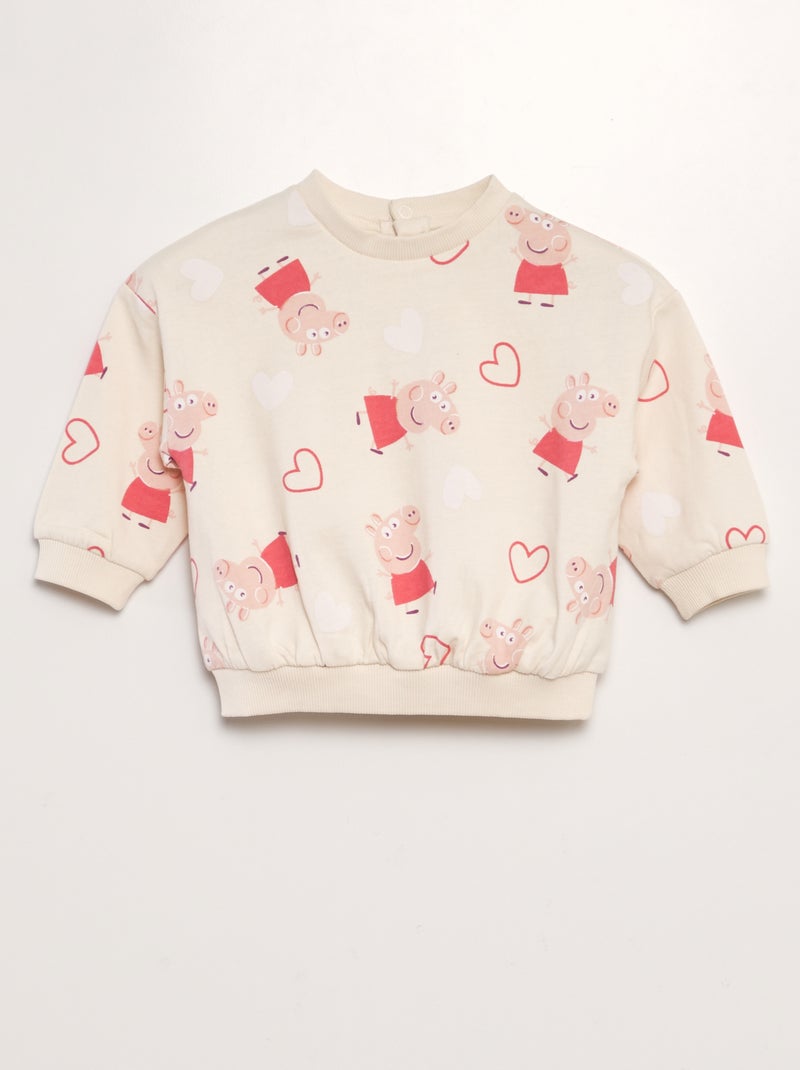 Ensemble sweat + legging côtelé 'Peppa Pig' - 2 pièces Rose - Kiabi