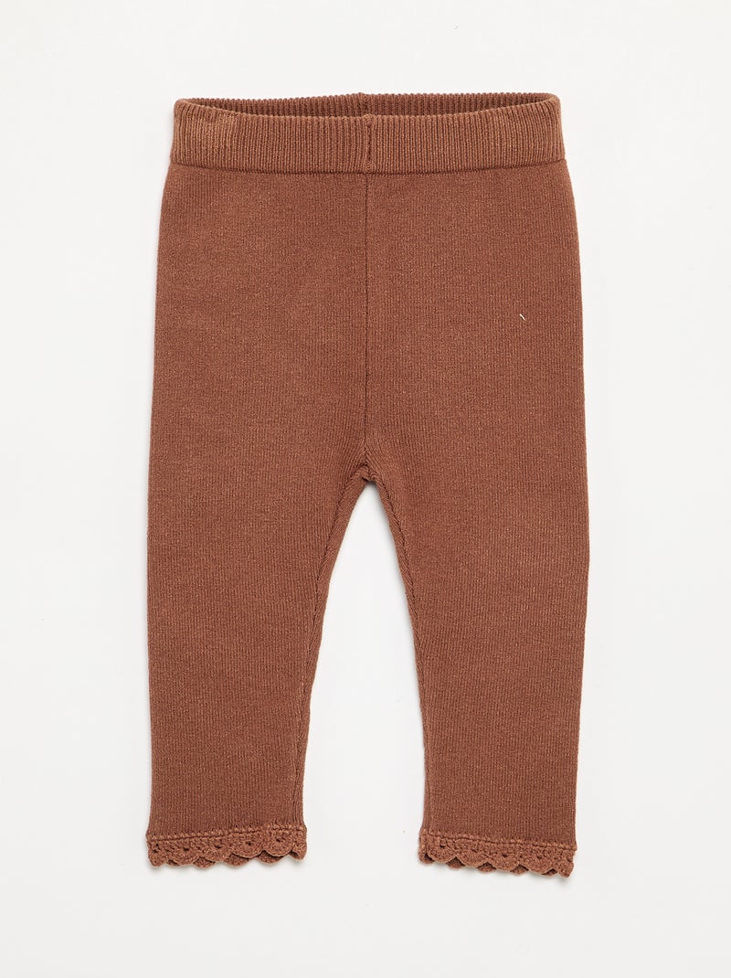 Ensemble sweat + legging en maille compact - 2 pièces Marron - Kiabi