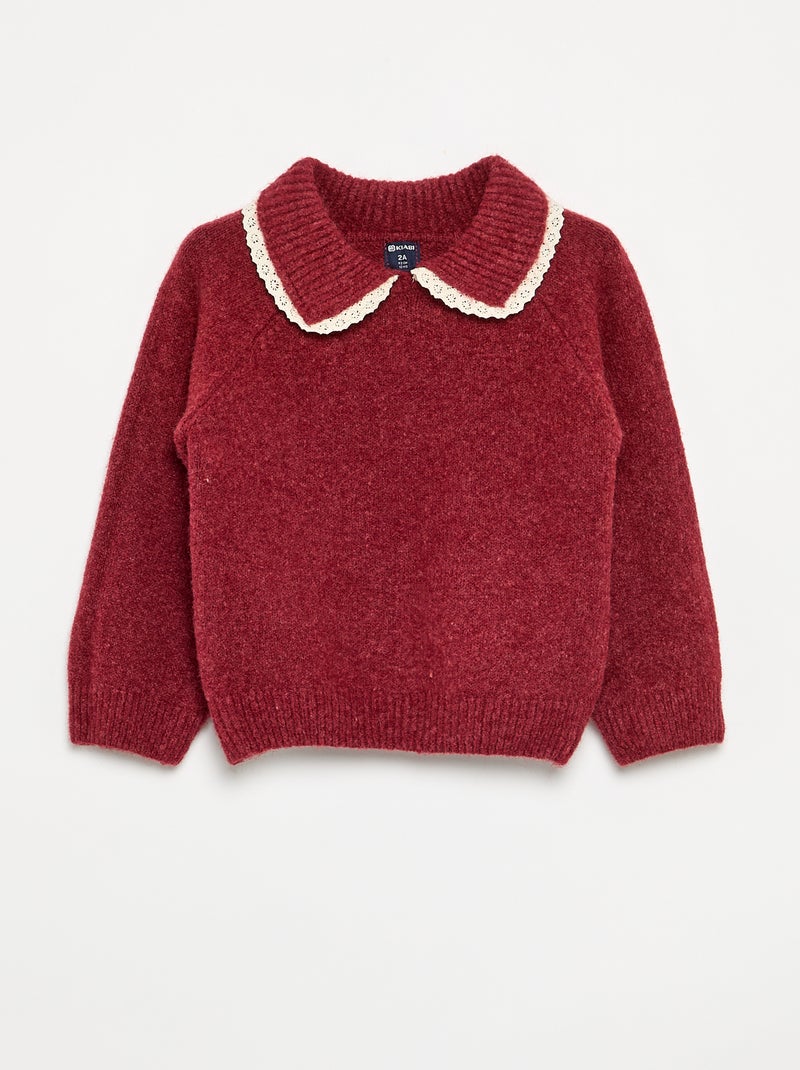 Ensemble sweat + legging en tricot - 2 pièces Rouge - Kiabi
