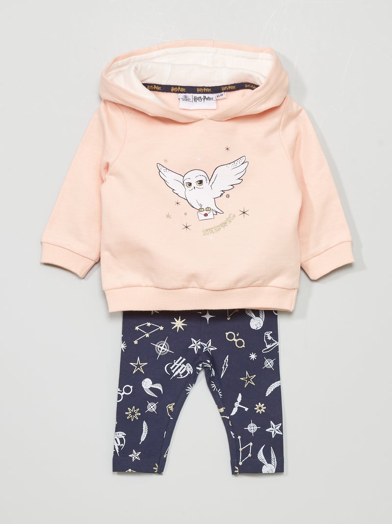 Ensemble sweat + legging 'Harry Potter' Rose/bleu - Kiabi