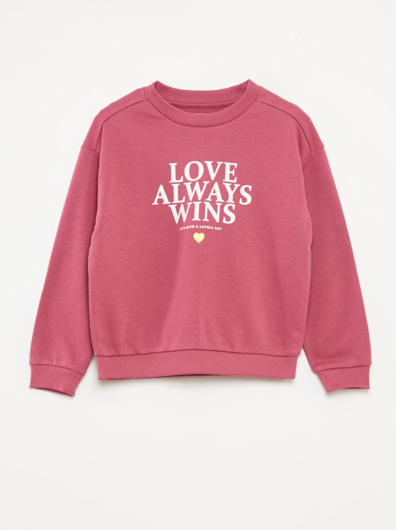 Ensemble sweat + legging imprimé - 2 pièces Rose - Kiabi