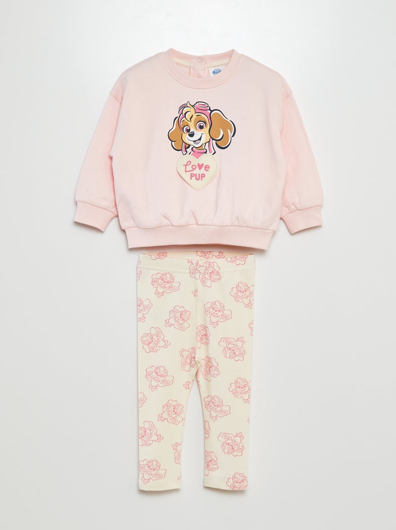 Ensemble sweat + legging 'Pat 'Patrouille' - 2 pièces Rose - Kiabi