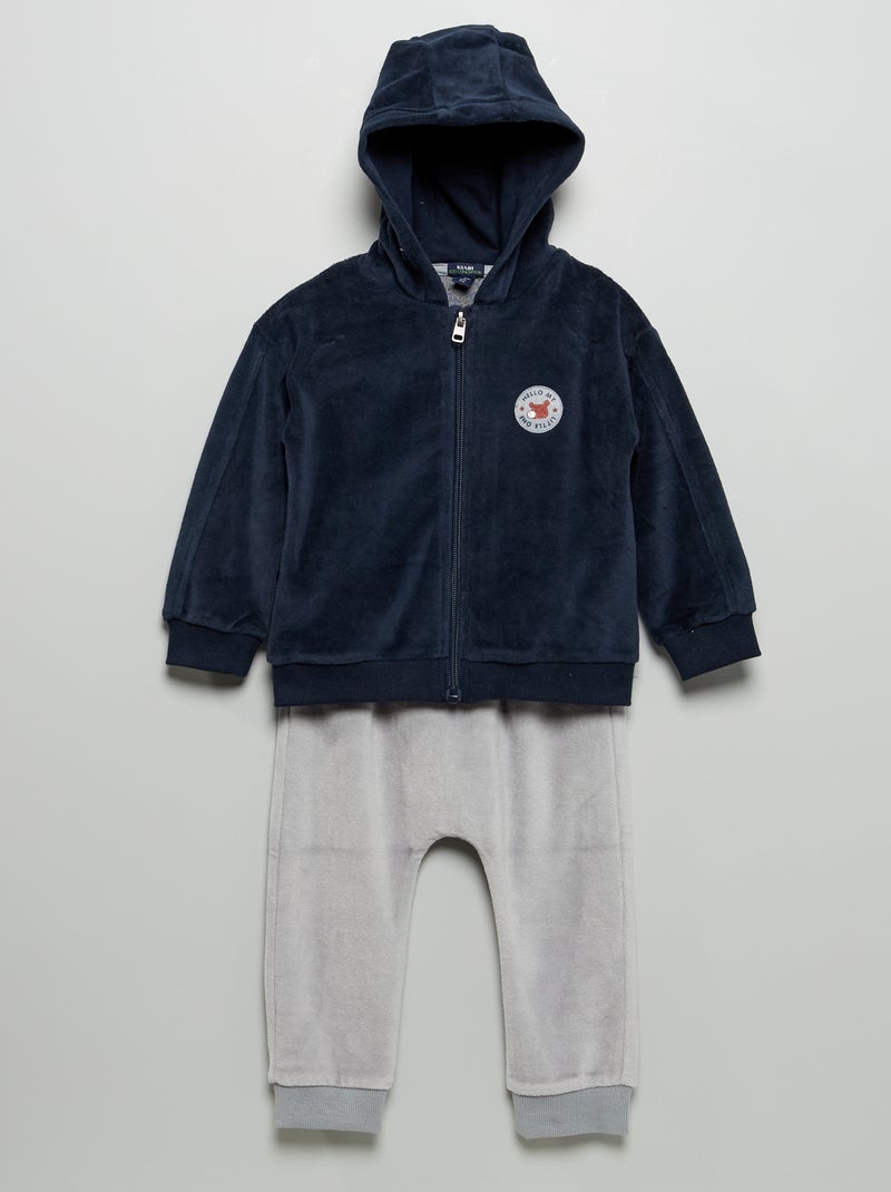 Ensemble sweat + pantalon - 2 pièces Bleu - Kiabi