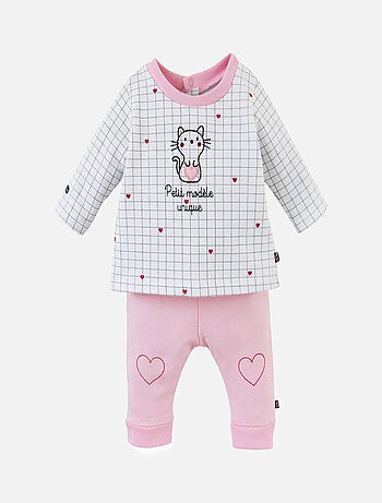 ENSEMBLE SWEAT + PANTALON BADRIA SUCRE D'ORGE