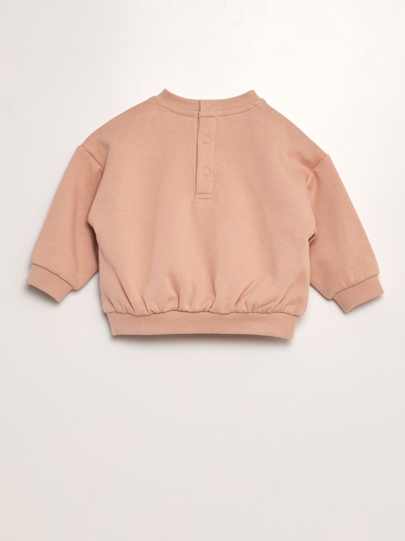 Ensemble sweat + pantalon + bavoir 'Winnie' - 3 pièces Rose - Kiabi