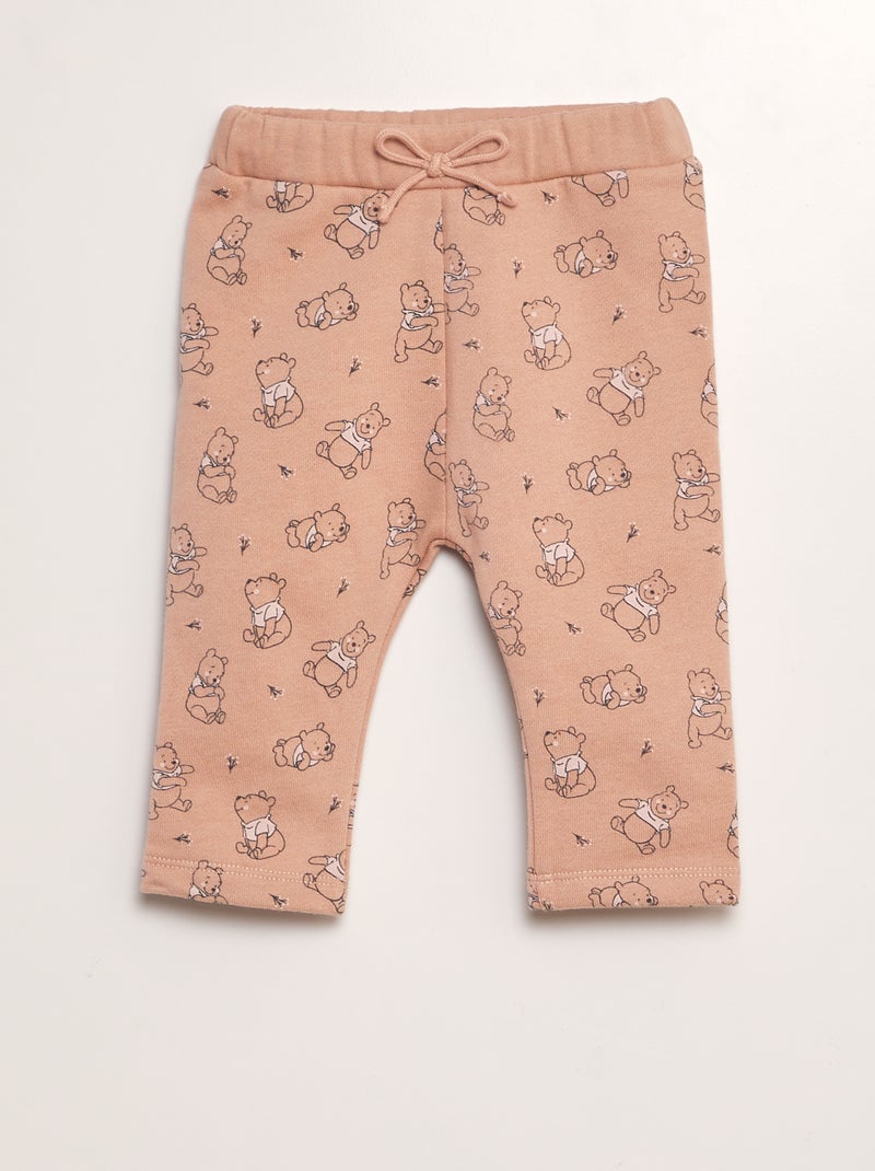 Ensemble sweat + pantalon + bavoir 'Winnie' - 3 pièces Rose - Kiabi