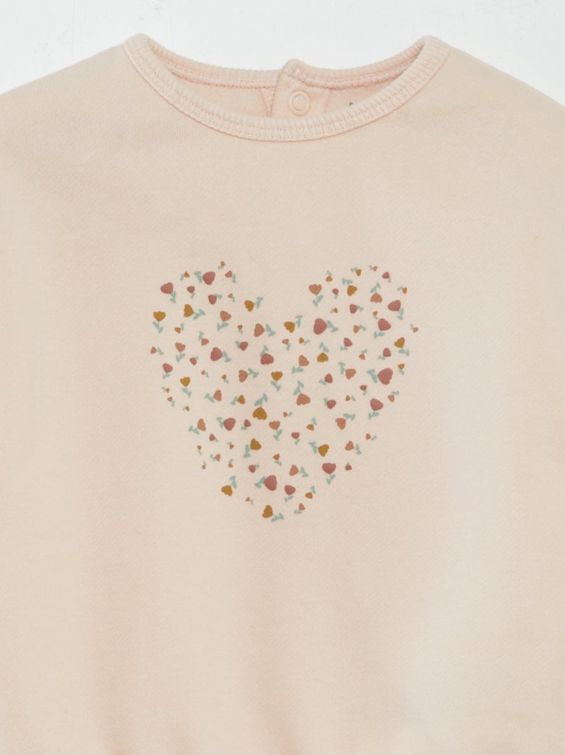 Ensemble sweat + pantalon de jogging - ;2 pièces ROSE - Kiabi