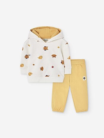 Ensemble sweat + pantalon de jogging en coton