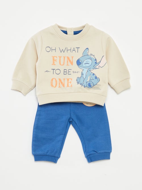 Ensemble sweat + pantalon de jogging 'Stitch' 'Disney' - 2 pièces - Kiabi